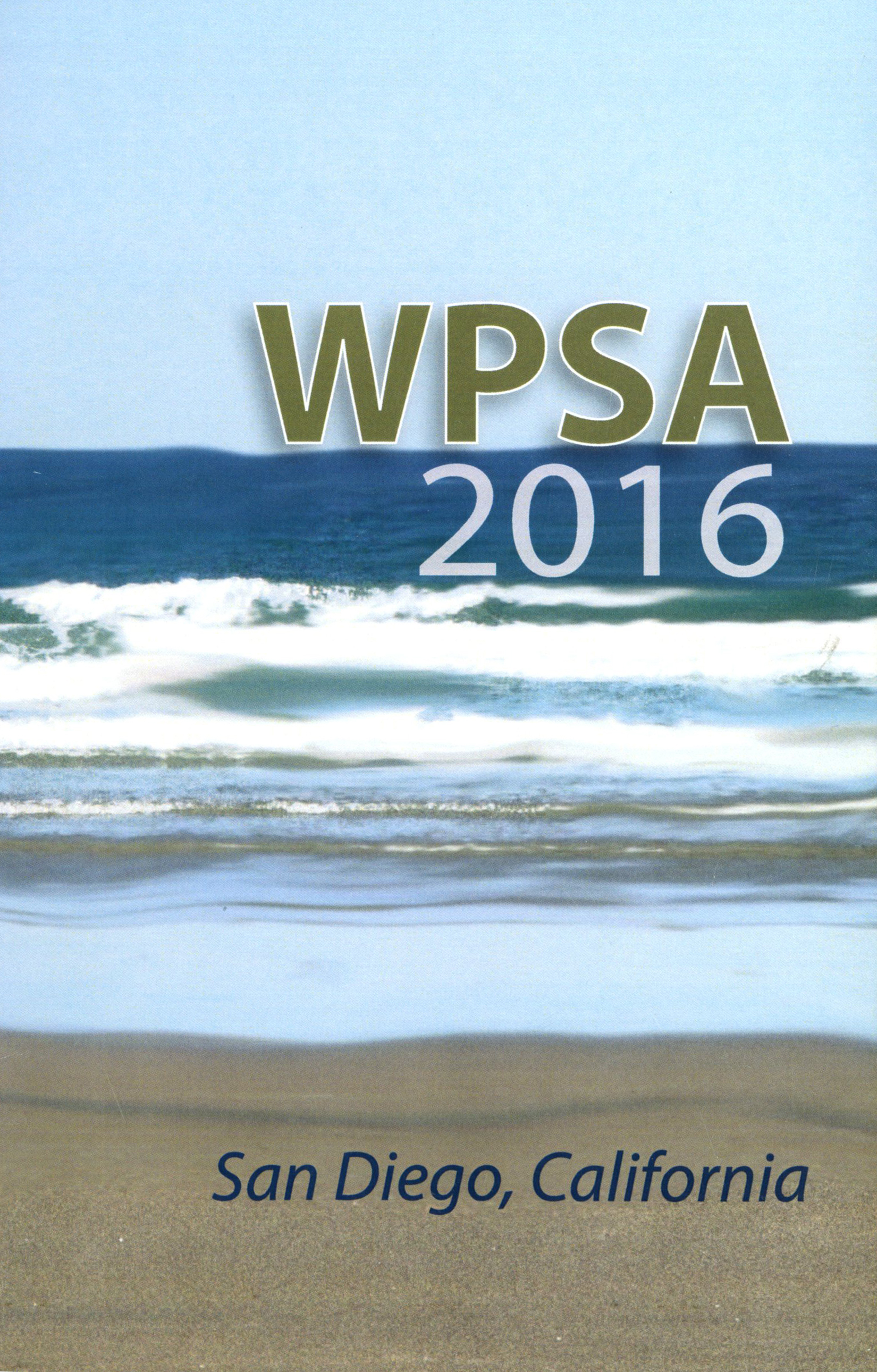 WPSA 2016 San Diego Program