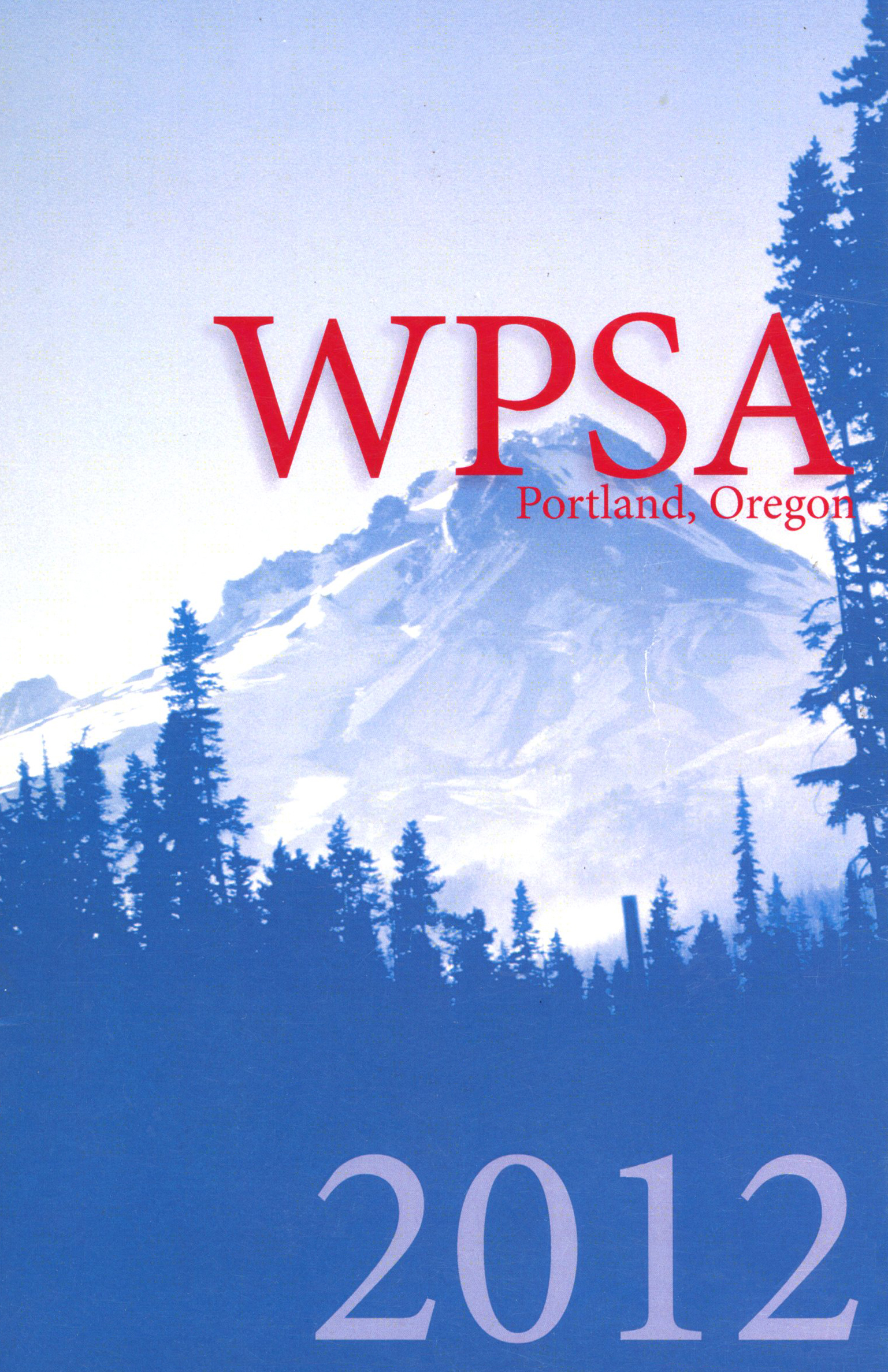 WPSA 2012 Portland Program